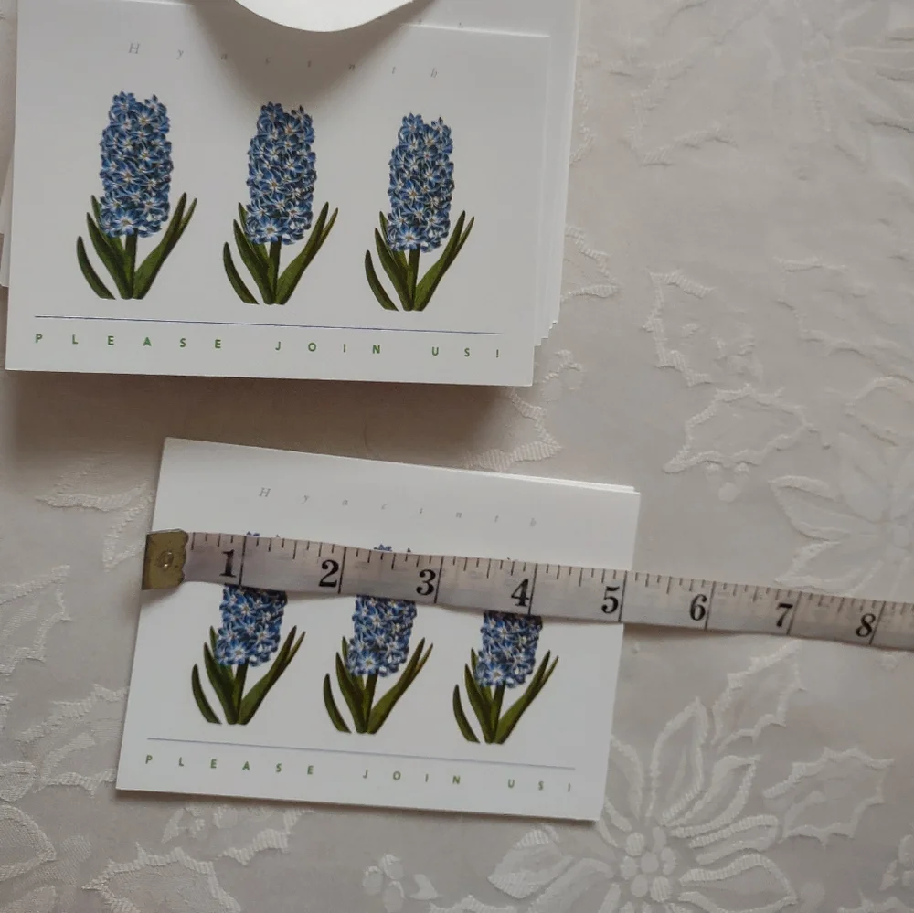 Hyacinth flowers by Robert Sweet 14 invitations folding cards + envelopes